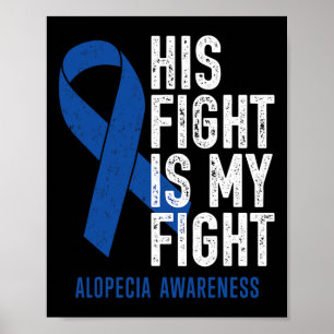 Kampf meine Familie Unterstützung Alopezie Areata Poster