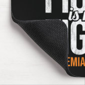 Kampf meine Leukämie Bewusstsein Leukämie Krebs Mousepad (Ecke)
