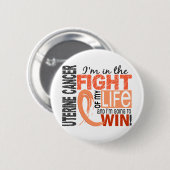 Kampf meines Leben-uterinen Krebses Button (Vorne & Hinten)