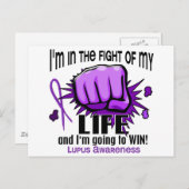 Kampf meines Lebens 2 Lupus Postkarte (Vorne/Hinten)