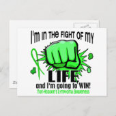 Kampf meines Lebens 2 Non-Hodgkin-Lymphom Postkarte (Vorne/Hinten)