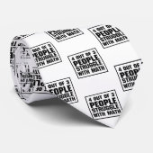 Kampf mit Mathe lustig Krawatte (Gerollt)