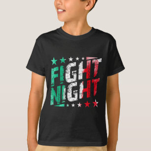 Kampf Nacht Boxen Mixed Martial Arts Fan Thema T-Shirt