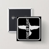 Kampf oder Flucht Button (Vorne & Hinten)