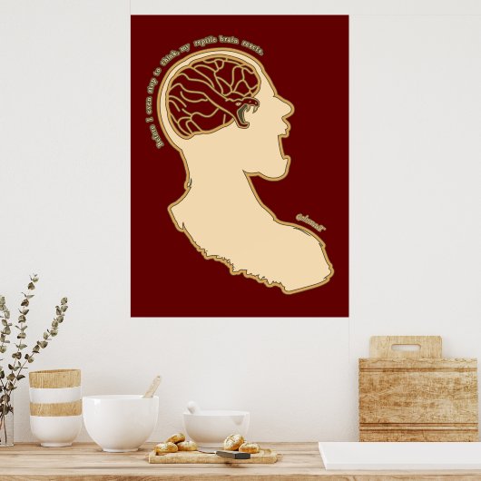 Kampf oder Flug Poster (Küche)