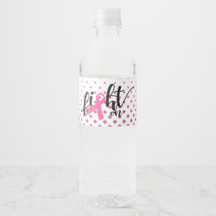 Kampf on - Krebsbewusstsein Wasser Flasche Wasserflaschenetikett