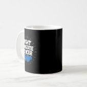 Kampf Prostatakrebs Blue Ribbon Boxing Prostate Kaffeetasse (Vorderseite Links)
