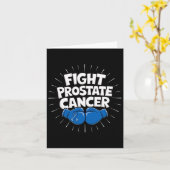 Kampf Prostatakrebs Blue Ribbon Boxing Prostate Karte (Gelbe Blume)