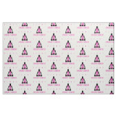 Kampf-Rosa Brustkrebs Schleife auf dem Körper Stoff (Fat Quarter (45,7 x 55,9 cm))