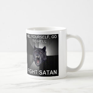 Kampf Satan Kaffee-Tasse Kaffeetasse
