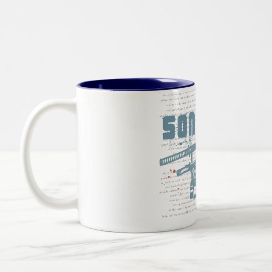 Kampf-Schrei-Tasse Zweifarbige Tasse (Links)