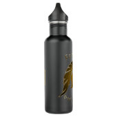 Kampf-spartanische Kriegers-Bronzekiefer Edelstahlflasche (Links)