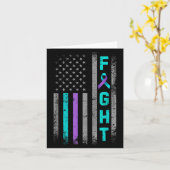 Kampf Suizidprävention Bewusstsein US American Fla Karte (Gelbe Blume)