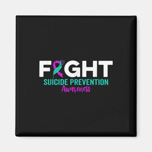 Kampf Suizidprävention Multipler Depression Suizid Magnet (Vorne)