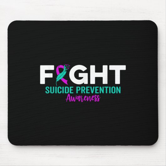 Kampf Suizidprävention Multipler Depression Suizid Mousepad (Vorne)