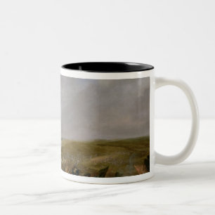 Kampf-Szene bei Lutzen zwischen König Gustavus Zweifarbige Tasse