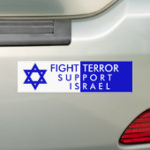 Kampf-Terror-Unterstützung Israel Autoaufkleber (Auf Auto)