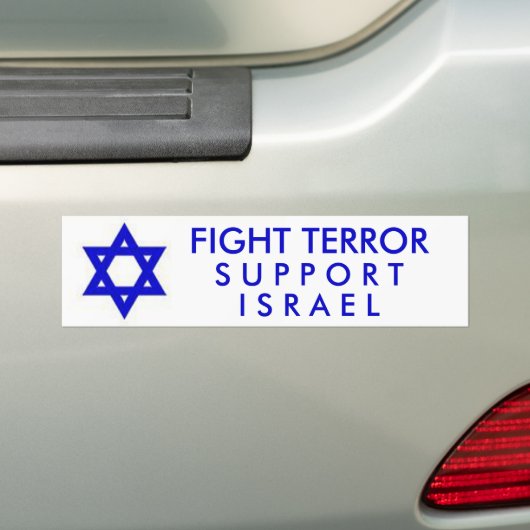 Kampf-Terror-Unterstützung Israel Autoaufkleber (Auf Auto)