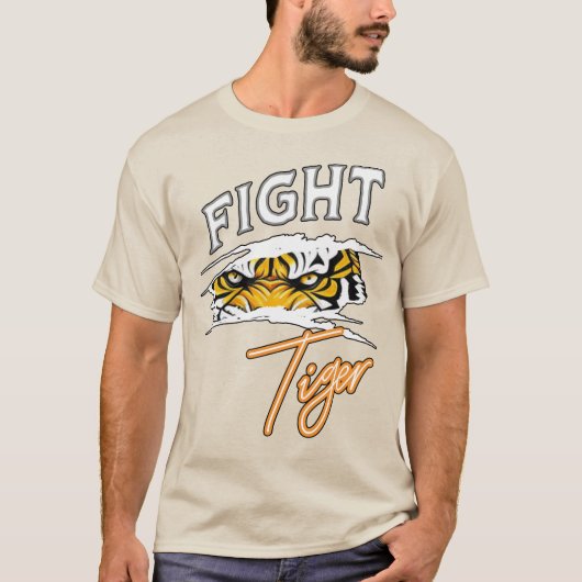 Kampf Tiger T-Shirt (Vorderseite)
