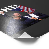 Kampf Trump 2024 überlebt bei der Kundgebung der W Fotodruck (Ecke)