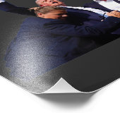 Kampf Trump 2024 überlebt bei der Kundgebung der W Fotodruck (Ecke)