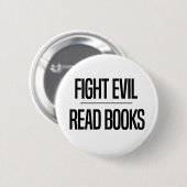 Kampf-Übel las Buch-des Liebhabers der Buch-| das Button (Vorne & Hinten)