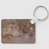 Kampf um Bill Gollings Roundup Saloon Schlüsselanhänger (Vorderseite)