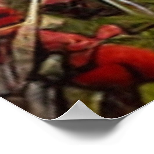 Kampf um das digitale Kunstposter von Village #01 Poster (Ecke)