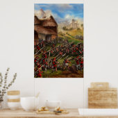 Kampf um das digitale Kunstposter von Village #01 Poster (Küche)