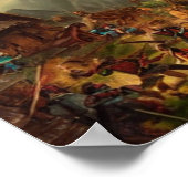 Kampf um das digitale Village Art Poster (Ecke)