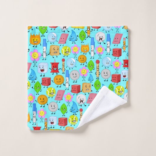 Kampf um das Muster der Trauminsel Badhandtuch Set (Waschlappen)