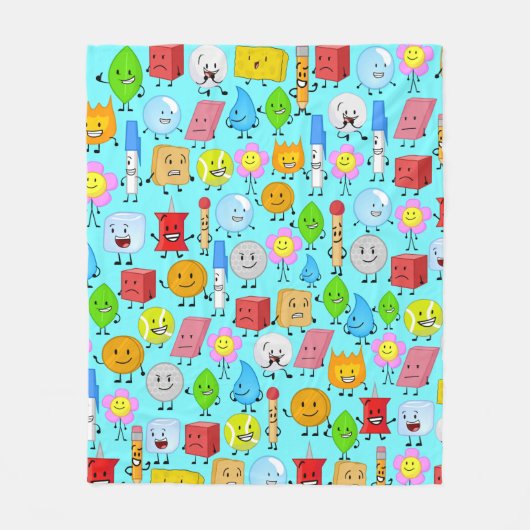 Kampf um das Muster der Trauminsel Fleecedecke (Vorderseite)