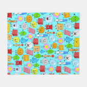 Kampf um das Muster der Trauminsel Fleecedecke (Vorderseite (Horizontal))