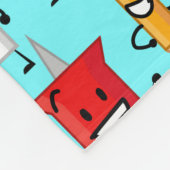 Kampf um das Muster der Trauminsel Fleecedecke (Ecke)