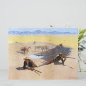 Kampf um das Wasserloch (von Frederic Remington) Karte (Stehend Vorderseite)