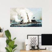 Kampf um den Monitor und Merrimack Poster (Heimbüro)