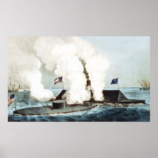 Kampf um den Monitor und Merrimack Poster (Vorne)