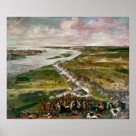 Kampf um den Übergang der Dvina, 1701 Poster (Vorne)