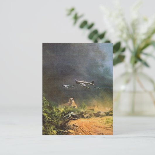 Kampf um die Befreiung Frankreichs Postkarte (Stehend Vorderseite)