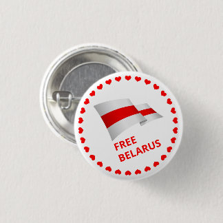 Kampf um die Freiheit in Belarus. Button