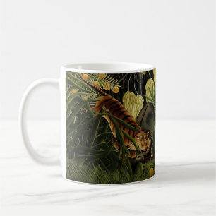 Kampf um einen Tiger und ein Buffalo Kaffeetasse