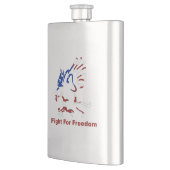 Kampf um Freiheit Flachmann (Links)