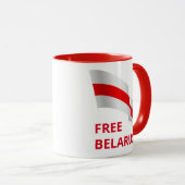 Kampf um Freiheit in Belarus. Tasse (VorderseiteRechts)