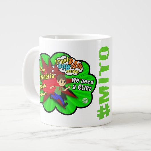 Kampf um Mito-Bewusstsein Jumbo-Tasse (Vorderseite Links)