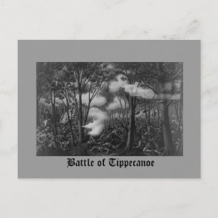 Kampf um Tippecanoe Postkarte