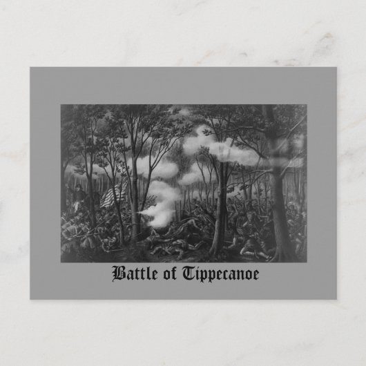 Kampf um Tippecanoe Postkarte (Vorderseite)