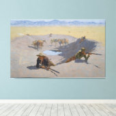 Kampf um Waterhole Leinwanddruck (Insitu (Holzboden))