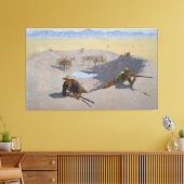 Kampf um Waterhole Leinwanddruck (Insitu (Wohnzimmer))