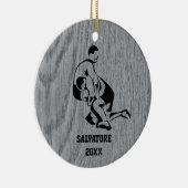 Kampf um Weihnachten Keramik Ornament (Rechts)