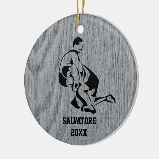 Kampf um Weihnachten Keramik Ornament (Links)